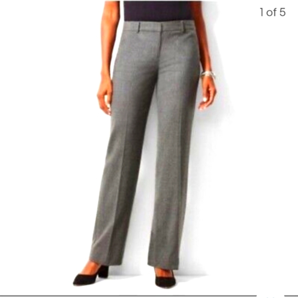 Talbots Shadow Heather Heritage Straight Leg Dress Slacks Wms Sz 14